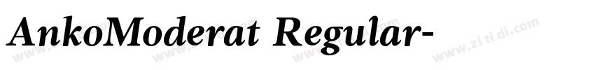 AnkoModerat Regular字体转换